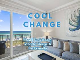 Beach Retreat 407 Gulf Front, Dog friendly, Beach Serv