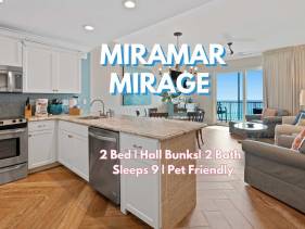 Beach Retreat 408  Top Floor, Gulf Front,  Beach Servic