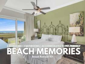 Beach Retreat 101 ground floor Beautiful 3 BR/3BA with 