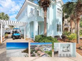 Seafoam: Gated! Private beach! Golf cart!