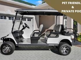 Pet Friendly - Private Pool - Golf Cart