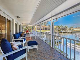 Waterfront home with pool, hammock and oversized yard