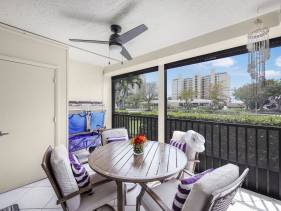 Rare walkout condo with pool and steps to beach/food