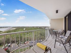 Beachfront condo with pool, gym, and pickleball