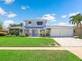 Sunny pet-friendly waterfront home with pool and spa