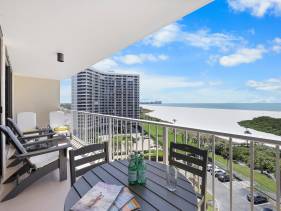 Stylish beachfront condo with pool and ocean views
