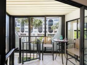 Cabana-style waterfront condo steps to Olde Marco