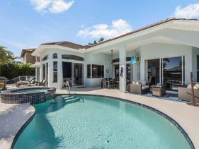 Spectacular waterfront home with pool, spa and dock