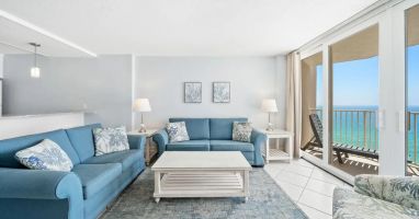 Spacious living room with panoramic views