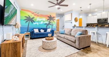 Happiness Comes in Waves. Step inside. Vacation starts the second you enter this room. 