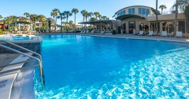 Resort-style pool & lounge area made for sunny afternoons and relaxed group hangouts