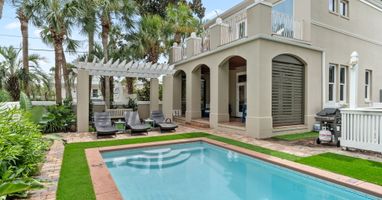 Private backyard pool