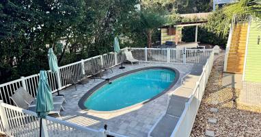 Fully fenced in pool, can be heated upon request