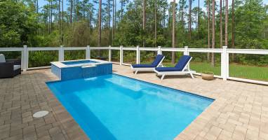 Private Pool backing to greenbelt