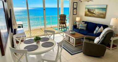 Beautiful Gulf views from the Kitchen and Living room area