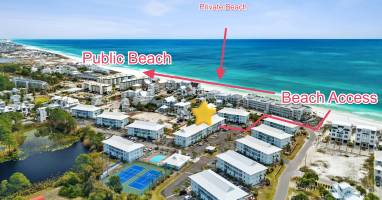 Unit location and public beach