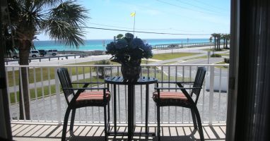 Beautiful Gulf view from the second floor balcony