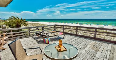 Imagine enjoying the beach from your own huge private deck!