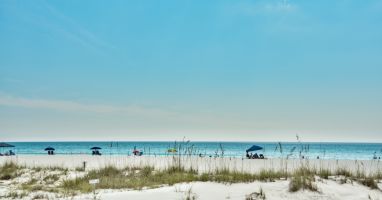 Beach view from patio