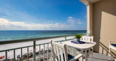 Panoramic Views of Gulf from private covered balcony to watch both the Sunrise and Sunset