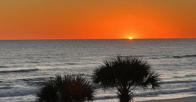 Spring sunset