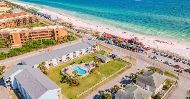 Aerial view of Tradewinds!  Amazing location on Miramar Beach!