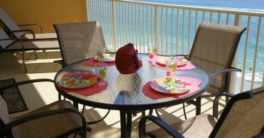 Enjoy a meal and relax on the balcony while observing God's beautiful creation.