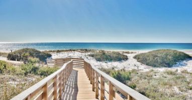 Private beach boardwalk- Gated deeded beach access