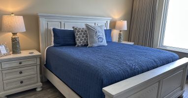 New King Size Bed In Master BR, Complete with Luxury Mattress and Gulf View
