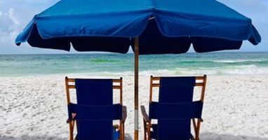 Free beach service included in stay