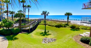 Beach and ocean view from B202 balcony.