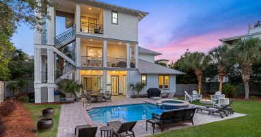 Private Backyard with a Heated Pool, Hot Tub, Fire Pit, Lounge Chairs and more!