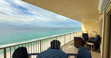 40-foot balcony providing multiple seating options
