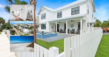 Sundance-1 Brand new, 7 bedroom home with pool and golf cart. Less than a block from Destin's famous Emerald Coast!