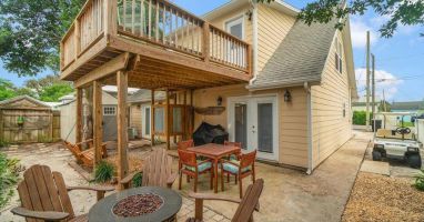 Enjoy the fire pit after a great beach day!
