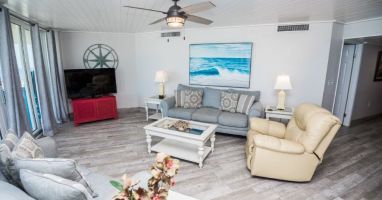 Living Room with Beach Views