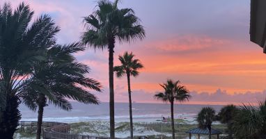 Evening from your balcony!