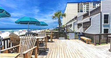 Condo Complex Beach Access Deck.  Just steps from your door.