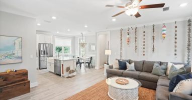 Living Room, Kitchen, Dining Room