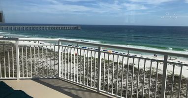 View from balcony - big beach view wrap around balcony