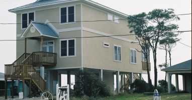View of the house from Alligator Drive
