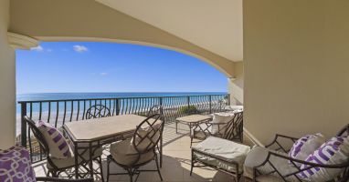 Patio overlooking the Gulf of Mexico
