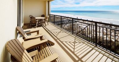 Balcony - 
Bella Riva Resort, Okaloosa Island Fort Walton Beach Florida Vacation Rentals