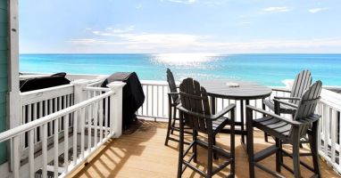 Balcony Second (Main) Level - 
Sanddollar Townhomes Unit 6 Miramar Beach Destin Florida Vacation Beach House Rentals