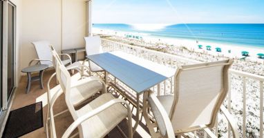 Private Balcony - 
Gulf Dunes 413 Fort Walton Beach Okaloosa Island Vacation Rentals