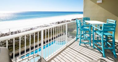 Balcony View - Waters Edge Resort Unit 510 Okaloosa Island Fort Walton Beach Vacation Rentals