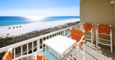 Balcony - Waters Edge Resort unit 514 Okaloosa Island Fort Walton Beach Vacation Rentals by Sunset Resort Rentals