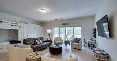 Upstairs Lounge with Private Patio