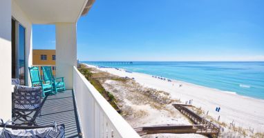 Balcony View - 
Gulf Dunes Resort Unit 601, Okaloosa Island Fort Walton Beach Vacation Rentals