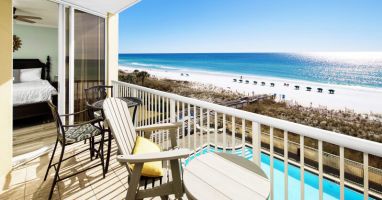 Balcony - 
Waters Edge Resort Unit 412 Fort Walton Beach Okaloosa Island Vacation Rentals